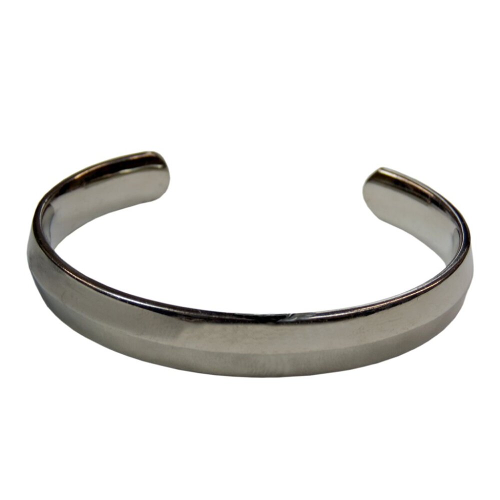 Inox Women's Matte Stainless Steel and Polished Silver Tone Bracelet